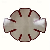 preiswerte Küchenutensilien &amp; Gadgets-Antihaftbeschichtete Silikon-Backmatte – wiederverwendbare, lebensmittelechte, runde Teigmatte mit rutschfesten Rändern, geeignet für Challah-Brot und selbstgebackenes Brot, passend für