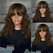 preiswerte Echthaarperücken mit Stirn-Spitzenkappe-Remy Echthaar 5x5 Verschluss 13x4 Spitzenfront Perücke Kurzer Bob Mit Pony Brasilianisches Haar Gewellt Mehrfarbig Perücke 150% 180% Haardichte mit Babyhaaren Hervorgehobenes / Balayage-Haar 100