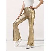 זול תחתונים-דִיסקוֹ שנות ה-80 מִכְנָסַיִים דיסקו תחפושות בגדי ריקוד נשים תחפושת קרנבל נשף מסכות מארדי גרא יום יומי\קז'ואל מצעד הגאווה חודש הגאווה מבוגרים מכנסיים