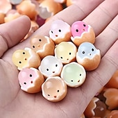 preiswerte Ostern-100 Stück leuchtende Osterkükenfiguren, Mini-Kükenstatuen zum Befüllen von Ostereiern, für Feengärten, Puppenhausdekoration, Bastelarbeiten, Frühlings- und Weihnachtsdekorationen