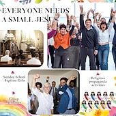 economico Pasqua-Set da 25 figure di Gesù ti ama con biglietto regalo di Pasqua, Gesù tascabile con biglietti di benedizione per nascondino, scuola domenicale religiosa cristiana, bomboniere per feste di cresima