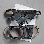 economico Sandali casual-sandali beige da uomo: eleganti calzature da esterno con vestibilità comoda e ad asciugatura rapida, ideali per la spiaggia, l'escursionismo e l'estate