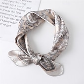 preiswerte Schals-Damen Quadratischer Schal Infinity-Schal Täglich Outdoor Straße Schwarz Orange Khaki Schal Blumen