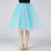 levne spodnička-Fancy kostým Sukénka Tylová sukně Retro 80. léta Dospělé Dámské předvečer Všech svatých Karneval Párty Výkon Oblékněte se