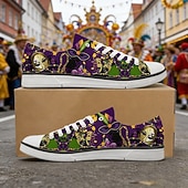 levne Pánské boty-Muži Mardi Gras Karnevalové Tématické Tenisky – Barevný potisk masky na neformální boty pro festivaly průvody a pouliční párty