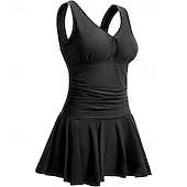 Недорогие Рашгард One Pieces-Жен. Купальник с цветочным принтом Платья-купальник Один Пис С принтом Ультралегкий (UL) Утягивание живота Эластичный Без рукавов Купальники Серфинг Для погружения с трубкой Лето