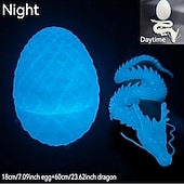 cheap Easter-Large 3D Printed Dragon with Easter Egg,Big Articulated Dragon Fidget Home Decor, Desk Pet, Christmas Birthday Gift
