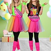 voordelige Outfits-Outfits Tutu Hemd Schijf Jaren '80 Volwassenen Dames Maskerade Feesten &amp; Uitgaan Prideparade Trots maand Aankleden