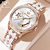 cheap Mechanical Watches-Automatic Mechanical Watch For Ladies Skeleton Luminous Waterproof Stainless Steel Luxury Elegant Mother's Day Gift for Women's Watches