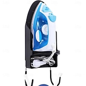 זול אחסון וארגון-מתלה לקרש גיהוץ, מתלה למגהץ עם מתלה לקרש גיהוץ, מתקן למגהץ עמיד בחום לקיר לרוחב מקסימלי של 5 אינץ'