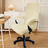 cheap Recliner Chair Cover-Office Chair Cover 3 Piece Set Four Season Modern Elastic Leaf Jacquard Machine Washable Chair Slipcover