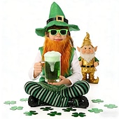 cheap Kids' Clothing-St. Patrick 2026 Shamrock Lucky Irish Carnival Fancy Costume Novelty Funny Kid's Boys' Carnival Saint Patrick's Day Party Easy Carnival Costume Dress Up