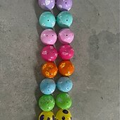 رخيصةأون عيد الفصح-٢٤/٤٨ قطعة من بيض عيد الفصح بنمط ديناصورات، مقاس ٢.٣ بوصة، بيض بلاستيكي فارغ قابل للتعبئة، ألوان زاهية، قشور بيض ملونة، مناسب لألعاب البحث عن بيض عيد الفصح، وتعبئة الحلويات، وتوزيعات الحفلات، وحشو