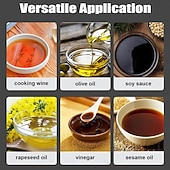 cheap Kitchen Utensils &amp; Gadgets-Oil Sprayer Kitchen Gadget for Cooking High Borosilicate Glass Oil Sprayer Mister 250ml Olive Oil Spray Bottle for AirFryer Salad BBQ Kitchen Baking Roasting Dark Gray