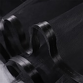 billige Bunner-Fancy kostyme Tyllskjørt Tutu-skjørt Mime-kunstner Mimeklovn sirkus 1950-tallet 1980erne Multi Layer Oppblåst Voksne Dame Halloween Karneval Fest Ytelse Dansballett Kle deg opp