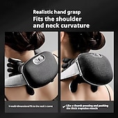 economico Articoli per la casa-Massaggiatore per tessuti profondi ricaricabile tramite USB con 8 artigli, dispositivo portatile per le dita adatto a collo, schiena, spalle e gambe, regalo perfetto sia per uomini che per donne,