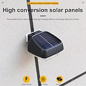preiswerte Außenwandleuchten-2/4 Stück Solar-Außenwandleuchten, helle, wasserdichte Leuchten für Terrasse, Hof, Straße, Veranda, Zaun, Garage, Garten – perfekte Dekoration