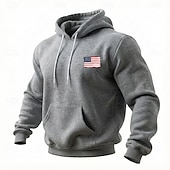  4 juli 2026 250ste Memorial Day Mannen Streetwear Designer VS Vlag Crew Neck Hoodie Sweatshirt Buiten Sport Straat