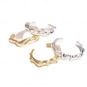 olcso Tánckiegészítők-Samba Kiegészítők Absztrakt Szobrászati Karperecek Nőknek - Modern Irregular Arany  Ezüst Hangzású Karkötők Nagy Kijelentés Ékszerek Előadói Jelmez