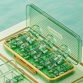 olcso poggyász és utazási tárolás-heti 7 napos gyógyszertároló doboz, hordozható gyógyszerrendező 14/21 rekesszel, nedvességálló utazó gyógyszertok mindennapi használatra, praktikus gyógyszertároló doboz