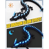 cheap Easter-Easter 3D Printed Dragon Eggs Glow in The Dark Articulated Dragon Toys Cool Dino Fidget Toy Animals Dinosaur Eggs Stocking Stuffers for 4-6 5-7 8-12 Teens Girls Kids Boys Kids