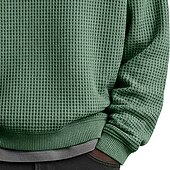 economico Felpe di base-Per uomo Maglia Felpa a nido d'ape Felpa con cappuccio Felpa con zip corta Aalbicocca Rosso bordeaux Bianco Verde chiaro Blu marino Colletto Mao Semplice Testurizzato Casuale Quotidiano Sport