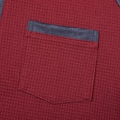 levne Ležérní tričko Henley-Pánské Vaflové tričko Waffle Henley košile Pánské košile s nášivkami na loktech Dlouhý rukáv Kapuce Podzim Jaro &amp; podzim Pevná barva Módní Moderní Šňůrky Kapsy Slátanina Ležérní Venkovní Večírek Modrá