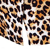 Χαμηλού Κόστους Ανδρικά Κλασικά Σακάκια-Ανδρικά Μπλέιζερ Causal Πάρτι Επίδοση Τσέπη Των ζώων Τολμηρός Όλες οι εποχές POLY Λεοπάρ Τσέπη Leopard Εκτύπωση Μοντέρνα Μονόπετο Ενός Κουμπιού Χρωματιστή ζακέτα Λευκό Κίτρινο