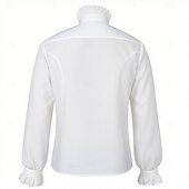 economico Cime-Punk &amp; Gotico Medievale Rinascimento Camicia Lunghe Cavaliere Tinta unica Costume Per uomo Reale Mascherata Feste Performance Mascherata Adulti Camicia