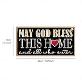 cheap Valentine's Day-Valentine's Day Minimalist Rectangular Hanging Sign with Red Heart and English Text – Lightweight Wood Wall Decor with Black Background for Room, Home, Café, Restaurant, Weddings