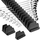 Недорогие Стойки для хранения-Набор магнитных шестигранных ключей — профессиональный модульный ящик для инструментов, прочный полипропиленовый материал, вертикальный органайзер для инструментов с 23 отделениями, черно-красный,