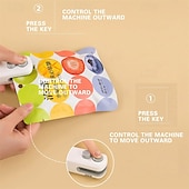 ieftine Aparate de uz casnic-Mini aparat de etanșat pungi reîncărcabil prin USB, aparat de etanșat pungi pentru chipsuri, aparat de etanșat termic pentru gustări, ideal pentru conservarea prospețimii și depozitarea gustărilor și