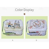 Χαμηλού Κόστους Πάσχα-Συσκευασία 6 κουτιών δώρου με δημιουργικά πασχαλινά τενεκεδάκια, κουτιά δώρου με μπισκότα και λαγουδάκι, φορητά κουτιά δώρου με πασχαλινές λιχουδιές, διακοσμητικά μεταλλικά κουτιά δώρου