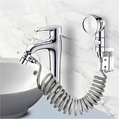 cheap Bathroom Accessory Set-Handheld Shower Head with Adjustable Spray - 304 Stainless Steel Bathroom Faucet Extension, Detachable Hose for Bathtub &amp; Sink, Ergonomic Design for Comfortable Bathing, Durable &amp; Easy to Clean