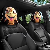 זול כיסויי בד-2 יחידות כיסויי משענות ראש לרכב עם הדפסה מצוירת של חיות חמודות, ללא מילוי, אביזרי פנים לרכב, כיסויי משענות ראש אוניברסליים לרכב, קישוטי פנים לרכב, מתאים לשימוש בכל מזג אוויר ללא מילוי