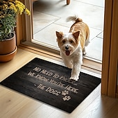 olcso Ajtófajta-Vicces kutyákat kedvelő lábtörlő vizuális csapda padlómatrica csúszásmentes fa stílusú design bejárati ajtóhoz fürdőszobához konyhához beltérre kültérre diatómeás föld gyorsan száradó nedvszívó 20 x