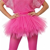 voordelige Bodems-Fancy kostuum Tule rok Tutu-rok Jaren '50 Jaren '80 Meerlaags Gezwollen Neon Volwassenen Dames Halloween Carnaval Feest Prestatie Dansballet Aankleden