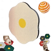 Недорогие Поддержка и уход за животными-Когтеточка для кошек, настенный скребок из гофрированного картона с самоклеящейся поверхностью, устойчивой к царапинам; сменный коврик для кошек