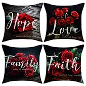 tanie Rzuć poduszki, wkładki i osłony-Poszewka na poduszkę z motywem róży na Walentynki, motyw mrocznego zaklęcia, poduszka z nadrukiem czarnej róży, romantyczna sofa &amp;wystrój sypialni, przytulna poduszka do salonu