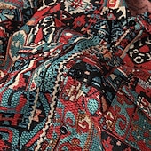 economico giacca camicia da uomo-Per uomo Camicia Camicia casual Giacca camicia Sopracamicia Rombo Quotidiano All'aperto Rosso Azzurro cielo Marrone Manica Lunga Collo ripiegato Primavera Autunno Abbigliamento Tasca