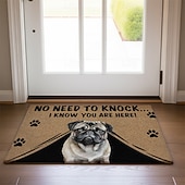 cheap Doormats-Funny Paw Print Doormat Visual Trap Floor Mat Non Slip Pet Theme for Doorway Entryway Bathroom Kitchen Indoor Outdoor Diatomaceous Earth Quick Dry Absorbent 20 x 31 inch