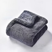 abordables Les serviettes-Serviette de nettoyage auto, serviette en microfibre sans traces pour le lavage de voiture, chiffon tressé ultra-absorbant, idéal pour sécher et polir les véhicules.