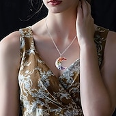 preiswerte Halsketten &amp; Anhänger-Anhänger Halskette For Damen Straße Täglich Kristall MOON Baum des Lebens