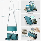 cheap Samsung Cases-Phone Case For Samsung Galaxy Z Fold 7 Wallet Case with Lanyard with Wrist Strap Kickstand TPU PU Leather