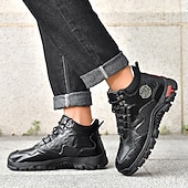 tanie Buty trekingowe-Męskie buty trekkingowe na co dzień – wytrzymałe, sznurowane, wygodne i oddychające, idealne na przygody na świeżym powietrzu, wędrówki i do noszenia na co dzień