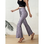 זול תחתונים-דִיסקוֹ שנות ה-80 מִכְנָסַיִים דיסקו תחפושות בגדי ריקוד נשים תחפושת קרנבל נשף מסכות מארדי גרא יום יומי\קז'ואל מצעד הגאווה חודש הגאווה מבוגרים מכנסיים