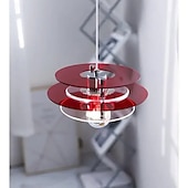 billiga Trumma &amp; Kegel Design-rymdålderns färgglada pendellampa i akryl