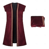 olcso Felsők-Punk és gótika Középkori Reneszánsz Blúz / Ing Tunika Ujjatlan Harcos Lovag Viking Kelta lovag Ranger Íjászat Jelmez Férfi Viking Fantasy Farsang Álarcos mulatság Teljesítmény Halloween Színpad