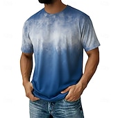 abordables t-shirts de base-SoftFade™ homme en coton 100 % à effet délavé tee-shirt lourd à manches courtes col rond été dégradé ombre basique style vintage délavé vacances rue sortie blanc haut tee pour homme