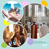 billiga påsk-24 set förfyllda påskägg med mini-Jesusfigurer, hartsleksaker, perfekta för barn, flickor, pojkar, småbarn, påskäggjakt, fyllnadsmedel, påskkorg, festgåvor